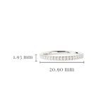 14kt White Gold Lab-Grown Diamond Celtic Wedding Ring With Measurement - Gallery Thumbnail Image